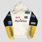 White Satoshi Nakamoto Movie Star Hoodie