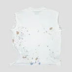 White Satoshi Nakamoto Road Rash T-shirt Back View