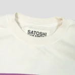 White Satoshi Nakamoto SN Block T-shirt Close-Up View