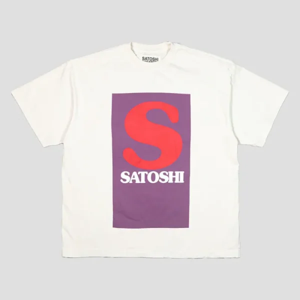 White Satoshi Nakamoto SN Block T-shirt