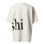 White Satoshi Nakamoto Satoshi Wrap-Around Tee Back Side