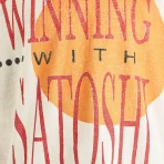 White Satoshi Nakamoto Winning T-shirt Chest Print