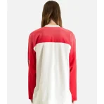White/Red Satoshi Nakamoto Bank of Satoshi Jersey Back view