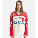 White/Red Satoshi Nakamoto Bank of Satoshi Jersey