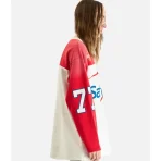 White/Red Satoshi Nakamoto Bank of Satoshi Jersey Side View