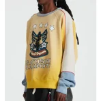 Yellow Satoshi Nakamoto Circuit Dreams Crewneck Sweater Side