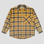 Yellow Satoshi Nakamoto Shattered Glass Flannel