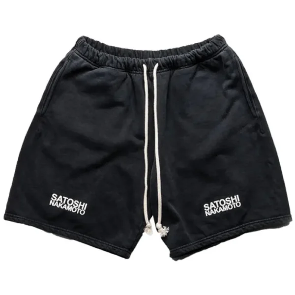 Vintage Black Sicko x Satoshi Nakamoto Enduro Shorts