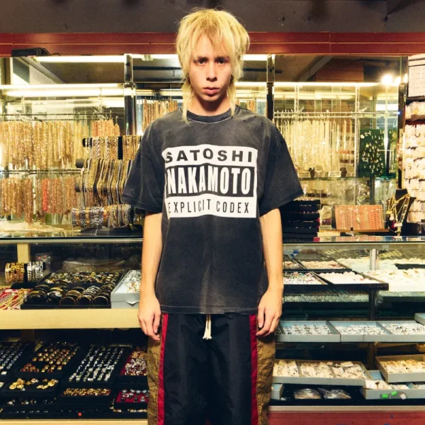 Black Satoshi Nakamoto Explicit Codex Tee