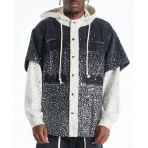 Black/Grey Satoshi Nakamoto Shattered Glass Knapp Ranch Hoodie