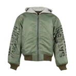 Green Satoshi Nakamoto Abandoned Theme Park Bomber Jacket