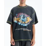 Vintage Black Satoshi Nakamoto Where Theres Smoke Theres Fire Tee