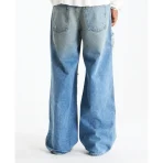 Washed Blue Satoshi Nakamoto Blessed To Be Stressed Jean Back Side