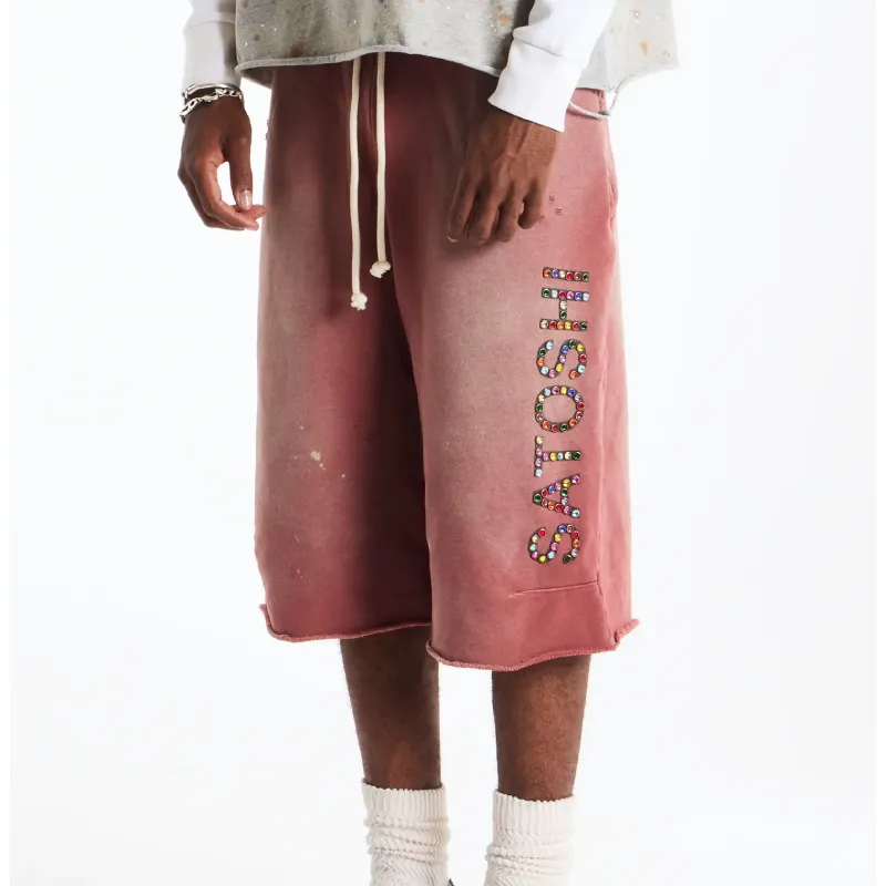 Washed Red Satoshi Nakamoto Drifter Sweatshort