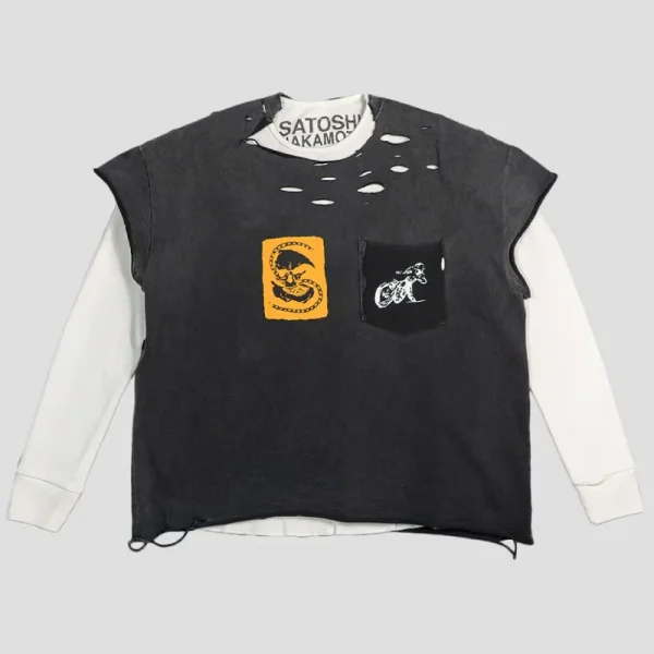 Black Satoshi Nakamoto Anarchy Thermal Tee