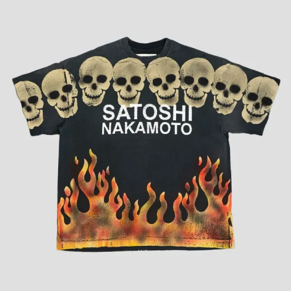 Black Satoshi Nakamoto Lost Boys Tee