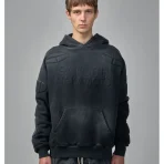 Black Satoshi Nakamoto Moto Panels Hoodie