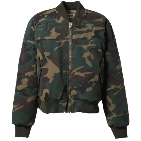 Camo Satoshi Nakamoto Ma1 Moto Jacket