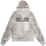 Dirty White Satoshi Nakamoto Cargo Hoodie