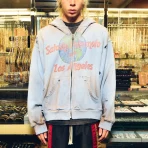 Light Blue Satoshi Nakamoto 1969 Rock Zip Up Hoodie