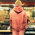 Red Satoshi Nakamoto 1969 Rock Zip Up Hoodie Back Side