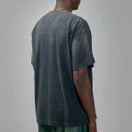 Washed Black Satoshi Nakamoto Chain Stitch Tee Back