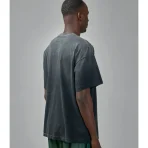 Washed Black Satoshi Nakamoto Stencil Logo Tee Back