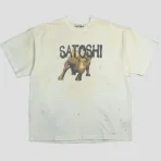 White Satoshi Nakamoto Wall Street Tee